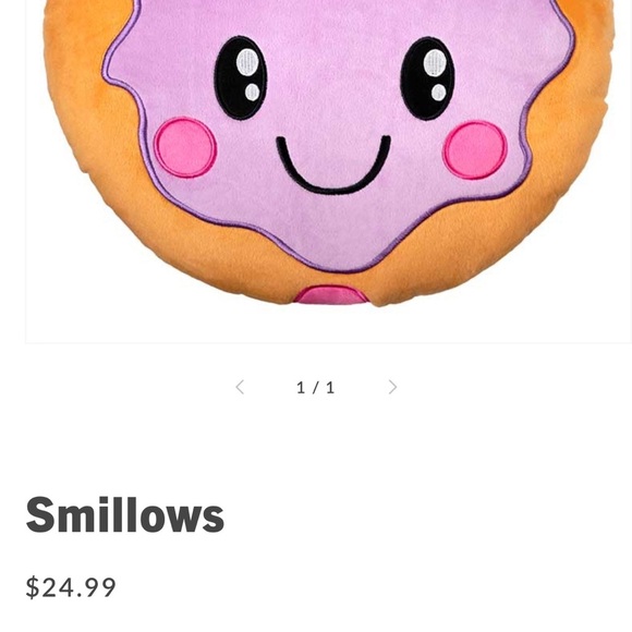 Cute Purple Jelly Donut Plush Pillow Smillow - Picture 6 of 7